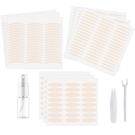 shefun JP179 Eyelid Tape, Mesh, 432 Sheets, 3 Types of Mix, Stick with Water, Double Layer, Double-Sided, Strong Ultra Fine, Skin Color, Low Profile Double Eyelids