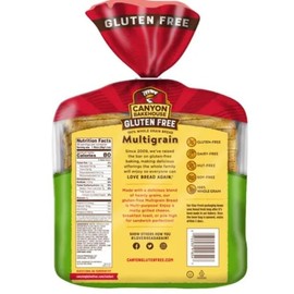 Canyon Bakehouse 7-Grain Sandwich Bread, Gluten Free, 100% Whole Grain - Pack of 2