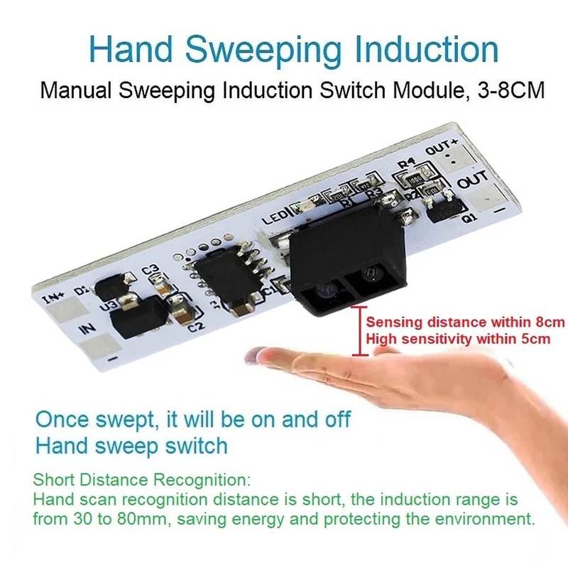 Touch Switch Capacitive Module 5V-24V 3A LED Dimming Control Lamps