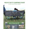 Timber Ridge Padded 3 Person Camping Chair Supports to 1050lbs,