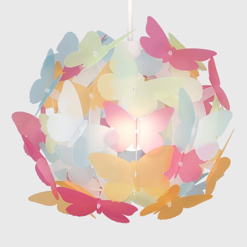MiniSun Stunning Modern Multi Coloured Butterflies Ceiling Pendant Bedroom Light