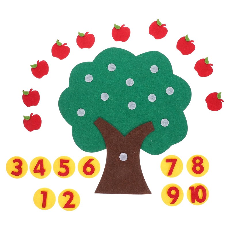 MAGICLULU Numbers Felt Tree Board Addition Subtraction Math Games Teaching