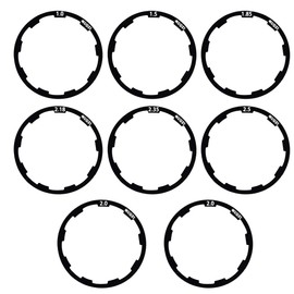 SeonFook 8PCS Bicycle Flywheel Washer Spacer Cassette Headset Gasket Hub Bottom Bracket Axle Aluminium Alloy Flywheel Hub Washer for MTB Road Bike 1mm 1.5mm 1.85mm 2.18mm 2.35mm 2.5mm and 2mm x 2