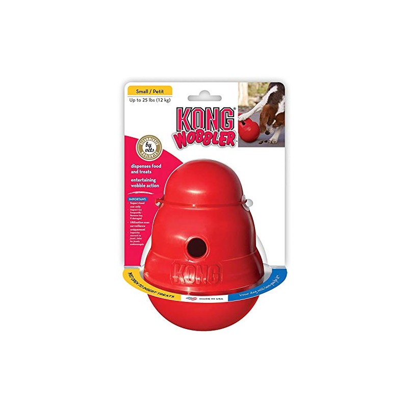 KONG Wobbler juguete para perro, peque o 5 pulgadas