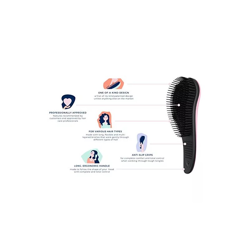 Crave Naturals Cepillo Desenredante Biggie Glide Thru De Crave Naturals,
