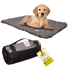 Wanderpfote Dog Mat for On the Go, Rollable - Dog Blanket Outdoor, Dog Bed Waterproof & Washable for Outdoor and Indoor - Travel Blanket Dog (Blue, Size M)