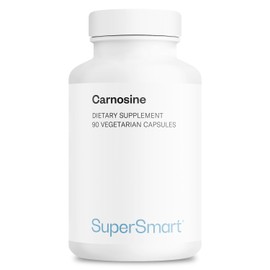 Supersmart - Carnosine 1500mg per Day (High Potency) - Dipeptide L-Carnosine Supplement | Non-GMO - 90 Vegetarian Capsules