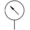 Festo MA-23-6-R1/8 Pressure Gauge, 23 Nominal Size, 0 ... 6