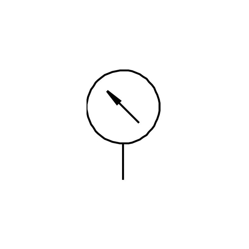 Festo MA-23-6-R1/8 Pressure Gauge, 23 Nominal Size, 0 ... 6