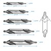 DMAND Center Drill Bit, Chamfering, Screw Hole Tool, Carbide Center