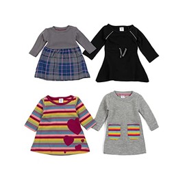 Leveret Variety Doll Dress Pack Fits American Girl Doll (Pack of 4) Matching with Our Dresses (Option 9)