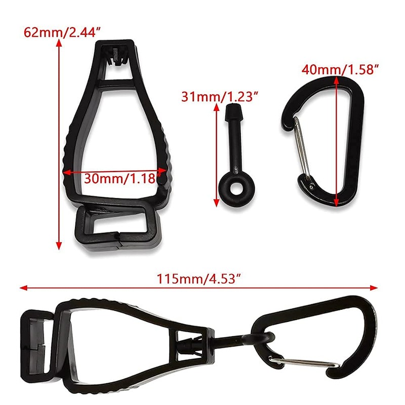 3pcs Glove Grabber Clip Holder Work Safety Glove Keeper Guard