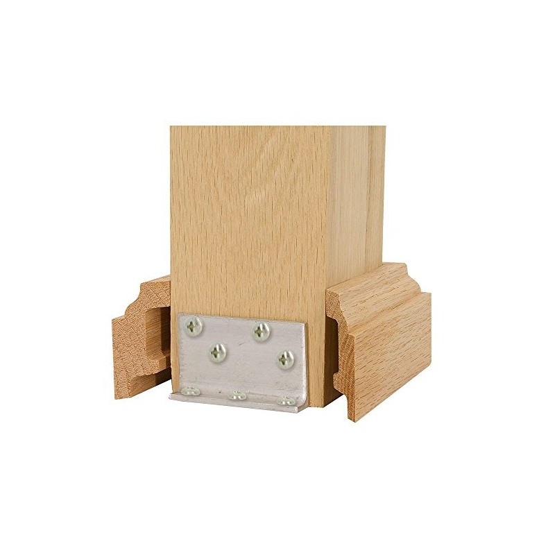 Surewood 5 in. Unfinished Oak Box Newel Attachment Kit