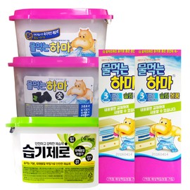 Water Drinking Hippo Wardrobe/Charcoal/Pigeon Moisture Zero / 물먹는하마 옷장용/숯/피죤 습기제로X12개입/슬림 본품X7개, 04 물먹는하마 슬림 본품X7개입