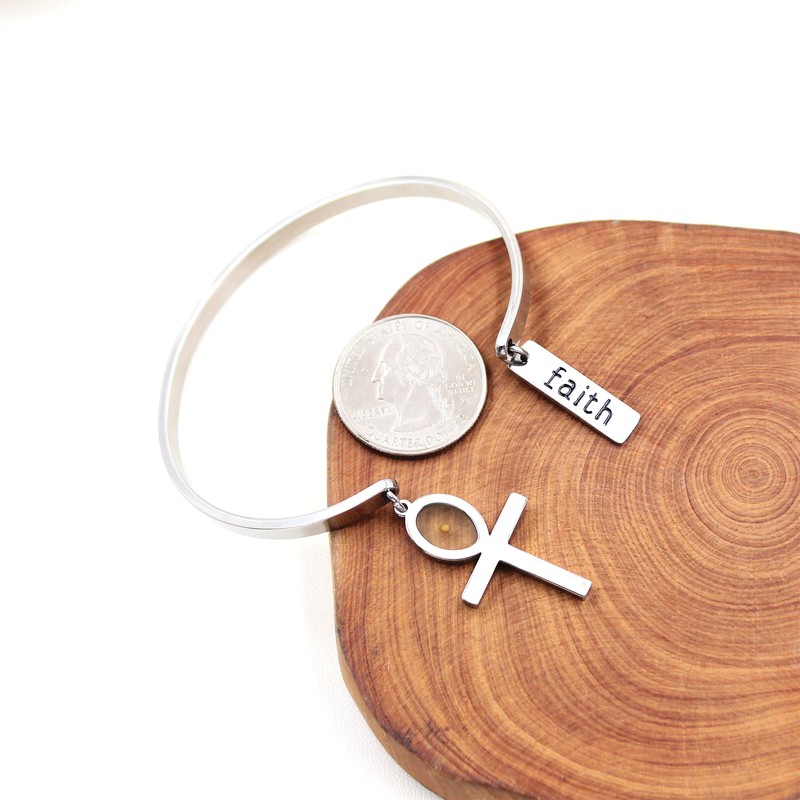 Yongxu Inspirational Faith Bracelet for Women with Engraved Matthew 17:20