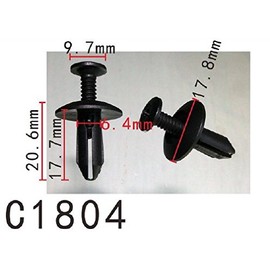 Autobahn88 Front Air Shield, Splash Guard & Heat Shield Push-Type Clip, Compatible with Ford, Chrysler Taurus 2008 Onwards Dodge Ram 2006 Onwards (OEM: W706092S300, 6508197AA) (Pack of 20)