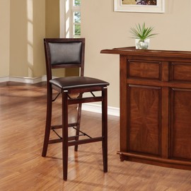 Linon Keira Pad Back Folding Bar Stool