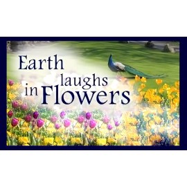 "Handmade" Earth laughs in Flowers Nature happiness peace garden park beauty heart MAGNET