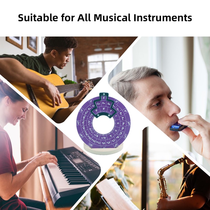 Circle of Fifths Aluminum Alloy Wheel Melody Tool Music Theory
