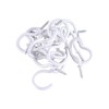 TIOMIOSEA Screw hooks, white, 70 mm, pack of 20, hook