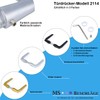 MS Beschläge Pair of Door Handles Aluminium Handles Black Coated