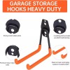 NOONE Garage Hooks Heavy Duty 14 Pack Frosted Steel Storage
