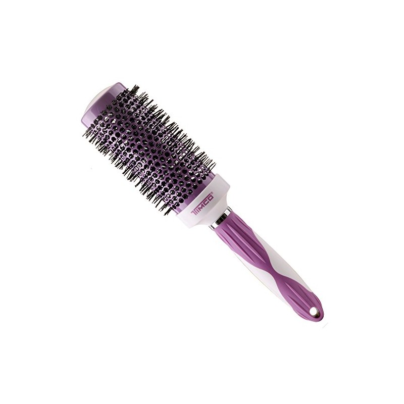 Timco CTM-3 Cepillo Cerámica Turmalina redondo 2.5", morado/blanco