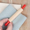 Group of 48 Red Handled Wood Craft Rolling Pins for