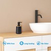 TOOZFO Soap Dispenser Plastic Bamboo with Pump Liquid Hand Lotion