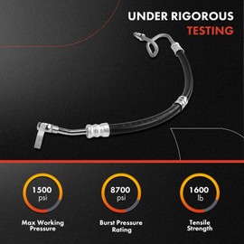 A-Premium Power Steering Pressure Hose Line Assembly Compatible with Toyota Highlander 2001 2002 2003 2004 2005 2006 2007, 2.4L, Pump to Gear/Rack