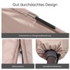 Sekey Protective Cover for Double Parasol, 100% Polyester, Taupe