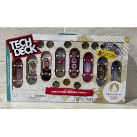 Tech Deck Competition Legends 8-Pack Fingerboards w 8 Collector Cards