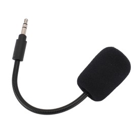 Yoidesu Micrófono de Juego de Repuesto para Auriculares para Juegos G233 G433 GRPO, Brazo de Micrófono de Juego Desmontable con Enchufe Plateado de 3,5 Mm, Esponja de Cancelación de