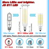 Ziomitus E11 Led Bulbs,JDE11 120V 100W Halogen Candelabra Bulbs Equiva