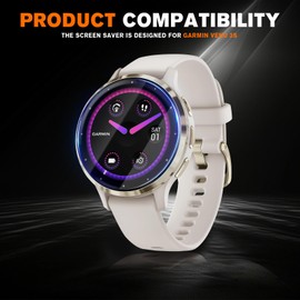 8 Packs Compatible for Garmin Venu 3s Screen Protector,Advanced Soft TPU (Non-tempered Glass) High Definition Scratch Resistance without Bubbles