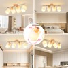 LED 4 Light Track Lighting Kit, Wooden Ceiling Spotlights with