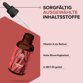 Vitamin A Palmitate Drops as Retinol • 400 IU Retiny LPA Pro Drops 2000 Iu Per Day • • 620 in MCT Oil Dripping