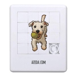 Azeeda 'Jack Russell with Tennis Ball' Sliding Puzzle (PZ00036711)