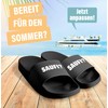 MoonWorks® Badeschlappen Herren Aufdruck Lustig Saufi? Saufi! Herren Malle Urlaub