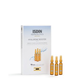 Isdinceutics Intensive Hyaluronic Acid and Peptide Booster - Facial Serum in Ampoules, 0.06 FL OZ x 10 ampoules