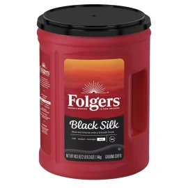 Folgers Dark Roast Ground Coffee Black Silk 40.3 oz.