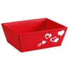 Weinkarton24 Gift Baskets Heart Small Red Pack of 5