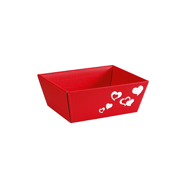 Weinkarton24 Gift Baskets Heart Small Red Pack of 5