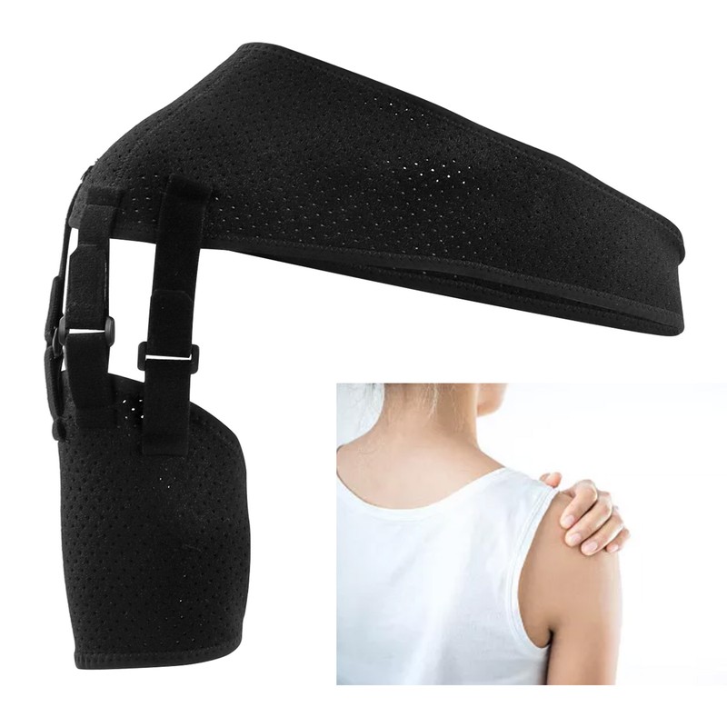 Recovery Shoulder Brace Polyurethane Adjustable Size Breathable Shoulder Stability Support