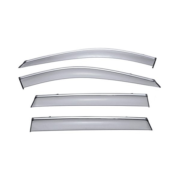 WellVisors Window Visors Wind Deflectors Compatible With Nissan 2014-2020 Rogue