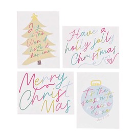 Dicksons Christmas Stationary Greeting Money Card With Envelopes 7.5 x 5.5 Inch Paper Whimsical Text Assorted Pack of 8