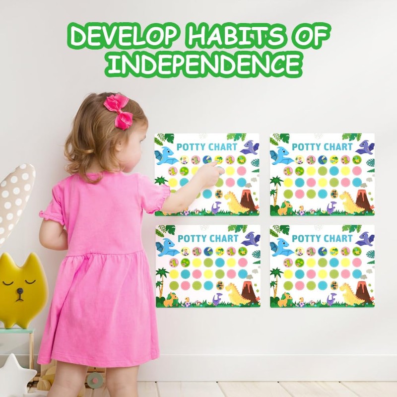 OFFCUP Potty Training Reward Chart, 15pcs Potty Training Chart for