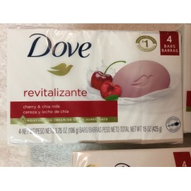 Dove 4 pks Dove Bar Soap Revitalization Cherry & Chia Milk, 3.75oz  - 16 Bars