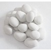 HMB 24 Pcs White Stone-Like Ceramic Pebble for Gas Fireplace