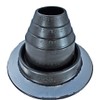 Dektite #2 Black EPDM Metal Roof Pipe Flashing, Round Base,